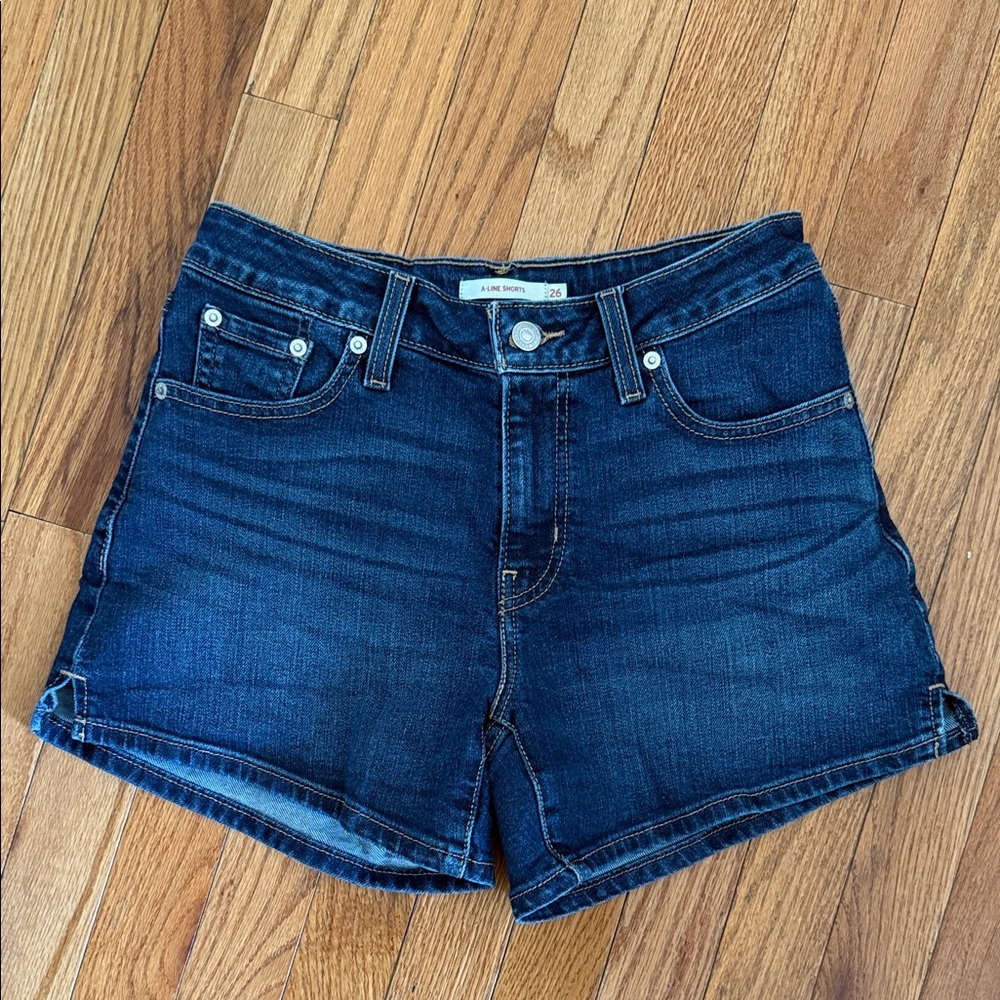 Levi's Dark Blue Jean Shorts